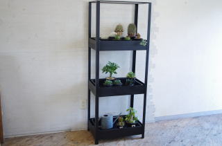 アイアンプラントラック　育苗箱　収納　温室　シェルフ　鉄　シンプル　植物専用　植物棚　いのか家具