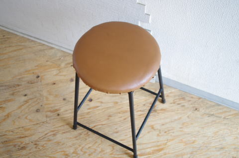 アイアンスツール フェイクレザー 椅子 クッションスツール 鉄 シンプル いのか家具 アイアンスツール フェイクレザー 椅子 クッションスツール 鉄 シンプル いのか家具