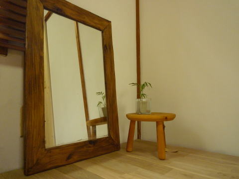 天然木 鏡 姿見 ミラー いのか家具 天然木 鏡 姿見 ミラー いのか家具